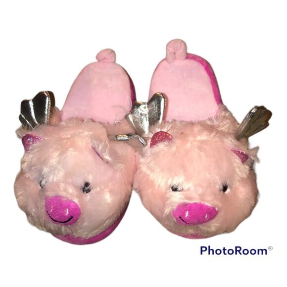 Bobbie Brooks Other - Bobbie Brooks Sz S (11-12) Girls’ Pig Slippers